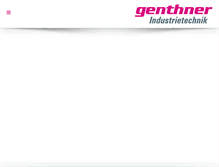 Tablet Screenshot of genthner-gmbh.com